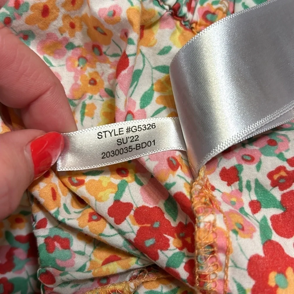 J.Crew‎ 100% Cotton Drawstring Cottagecore All Over Ditsy Floral Print Shorts XS
